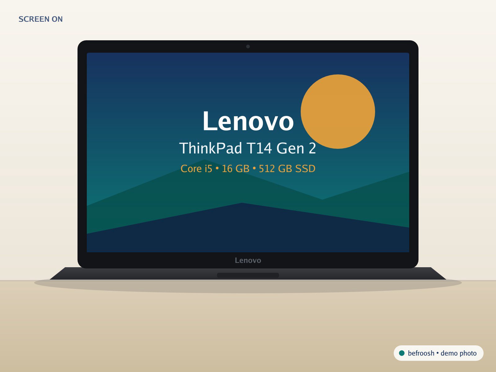 لنوو ThinkPad T14 Gen 2 · Core i5 · رم ۱۶ گیگ