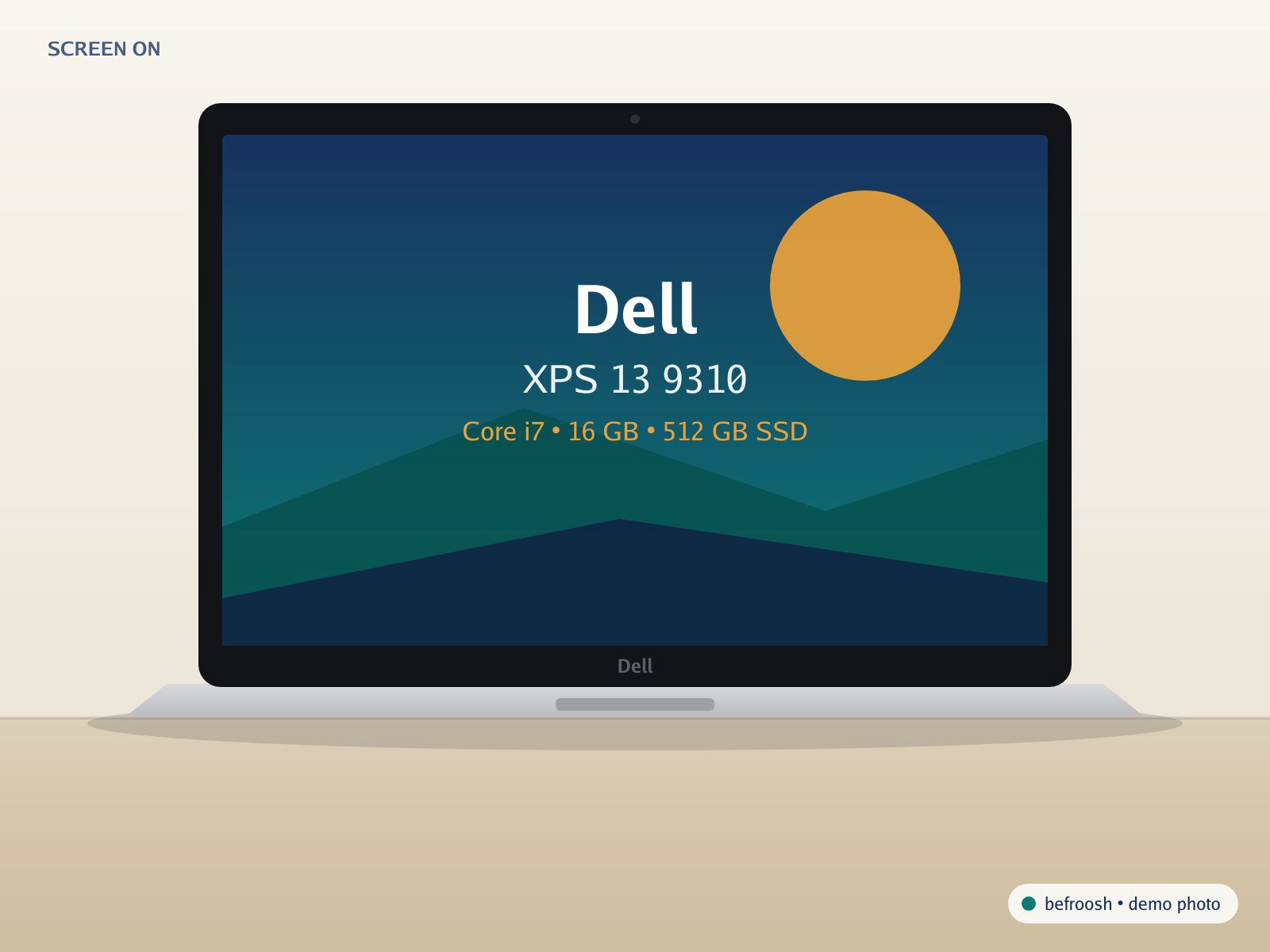 دل XPS 13 9310 · Core i7 · صفحه لمسی